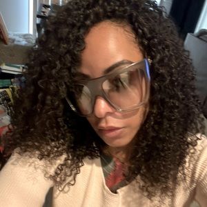 JIMMY CHOO BOO Sunglasses silver/gray with gray smoke hombre lenses